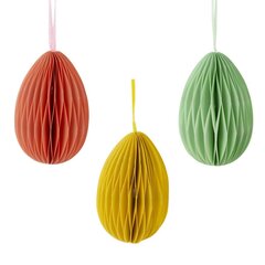 Набор из 3-х изделий декоративных подвесных "Яйцо" (5*7), L16 W5,5 H8 см