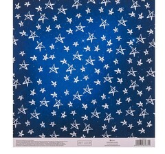 !Бумага для скрапбукинга с клеевым слоем 3 штуки «Звезное небо», 20 × 21,5 см, 250 г/м