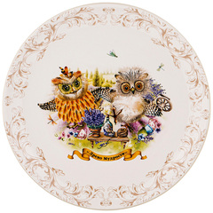 !09 ТАРЕЛКА ПОДСТАНОВОЧНАЯ "ДЕРЕВО МУДРОСТИ" 26*26 СМ. ВЫСОТА=3 СМ.