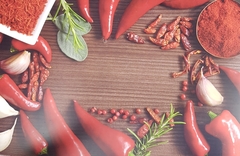 !Салфетка подстановочная " Чили" 2 штуки 26*41 см., пвх