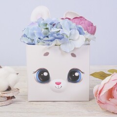 !09 Коробки для мини букетов (набор 11 штук)  «Зайчишка», 12 × 20 × 10 см.