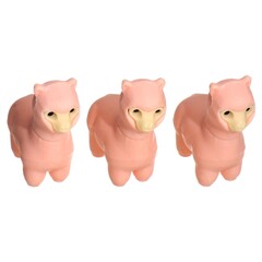 !09 Ластик (набор 5 штук) фигурный "Лама" цвет микс