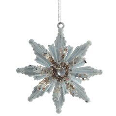 Украшение новогоднее "Снежинка", L11 W3,5 H11,5 см