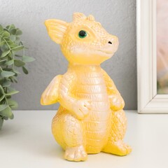 !09 Копилка "Дракончик" 18х10х10 см, цвет желтый