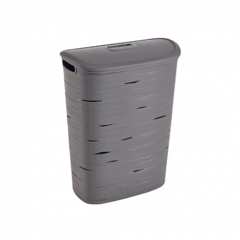 Корзина бельевая RIBBON 49л серый