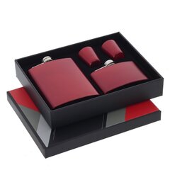 Набор из 4-х предм: фляжка 240 мл, фляжка 90 мл, 2 стопки 30 мл,  Д22 Ш17,5 В4 см