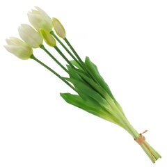 Цветы искусственные "Букет Тюльпанов из 5шт" (Real Touch), L9 W9 H44 см