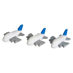 !09 Ластик (набор 5 штук) фигурный "Самолет"