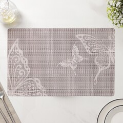 !09 Набор из 3-х предметов - Салфетка сервировочная на стол «Бабочки», 26x41 см.