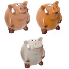 Фигурка декоративная "Свинка", Д8,5 Ш7 В9,5 см, 3в