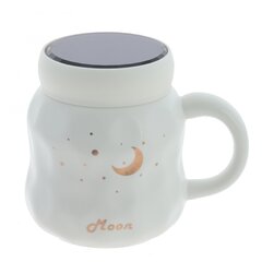 Кружка с крышкой, 450 мл, L13 W9,5 H11 см