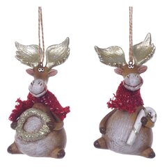 Фигурка декоративная подвесная "Олень",  L5,5 W4,5 H10,5 см, 2в.