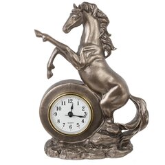Фигурка декоративная "Лошадь" с часами (AAAx1 н/п), L16 W7,5 H23 см