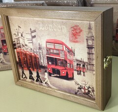 !09 КЛЮЧНИЦА НАСТЕННАЯ "LONDON", 29 X 22 X 7 СМ