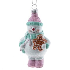 Украшение новогоднее "Снеговик",  L6,4 W5,2 H11 см