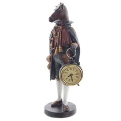 Фигурка декоративная "Лошадь" с часами D4см, (LR44x1), L12 W7,5 H24,5 см