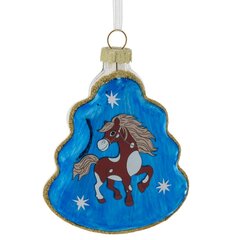 Украшение новогоднее "Елочка с лошадкой", L8 W2,5 H11 см