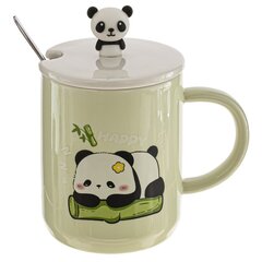 Кружка с крышкой и ложкой, 250 мл, L7,9 W7,9 H10 см