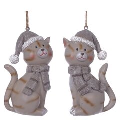 Фигурка декоративная подвесная "Кошка",  L5 W4 H9 см, 2в.