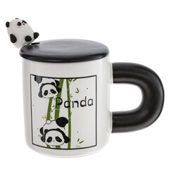 Кружка с крышкой и ложкой, 430 мл, L8,5 W8,5 H9,8 см