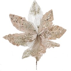 Цветок искусственный "Пуансеттия", L48 W48 H38 см