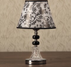!09 Лампа настольная "Элегия" Е27 40W 220В низ с подсветкой 33х22х22 см