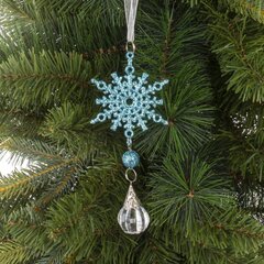 Украшение новогоднее "Снежинка", L9 W2 H16 см