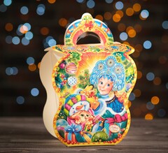 !Подарочная коробка "Восторг", 5 штук фонарик с пластиком, 17 х 11 х 16,2 см