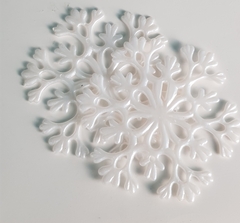 !09 НАБОР 12 СНЕЖИНОК - ЕЛОЧНОЕ УКРАШЕНИЕ "CLASSIC WHITE" СНЕЖИНКА, 10 СМ. БЕЛАЯ