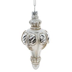 Украшение новогоднее "Фигурная сосулька", L6 W6 H14 см