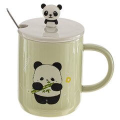 Кружка с крышкой и ложкой, 250 мл, L7,9 W7,9 H10 см