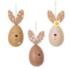 Изделие декоративное подвесное "Яйцок" (блок 12шт), L5 W5 H11,5 см, 3в.