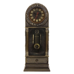 Часы настольные декоративные, L11 W7 H28 см, (1хАА не прилаг.)