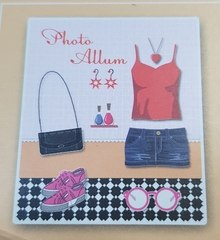 !Фотоальбом "Джинс" (80 страниц 10х15 см), L19 W5 H23 см,