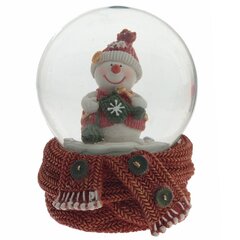 Фигурка декор в стекл шаре "Снеговик-добряк", D 6.5 см, L6,5 W7,5 H8,5 см