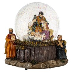 Фигурка декоративная "Рождество" в стекл шаре (ключ, музыка), D 10 см, L16 W12,5 H16,5 см