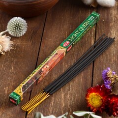 Благовония "HEM Night Queen" (Королева ночи), четырехгранник, 8 палочек (2 штуки)