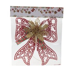 Украшение новогоднее "Бант", L18 W3 H22 см