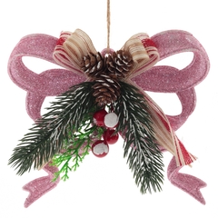 Украшение новогоднее "Бант",  L19,5 W5 H17 см