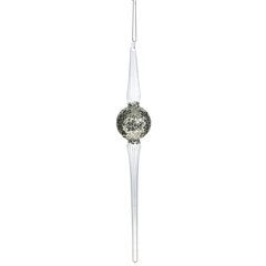 Украшение новогоднее "Сосулька", L6 W6 H40 см