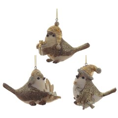 Изделие декоративное подвесное "Птичка", L7 W8 H8 см, 3в.