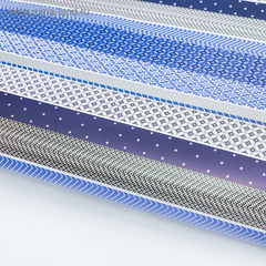 !09 Бумага (набор 4 листа) упаковочная глянцевая «Лаконичный синий» 70 × 100 см.