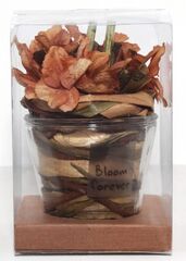 !09 Декоративная композиция Оранжевая, 12,5x12,5x18 см.