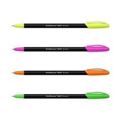 !Ручка шариковая ErichKrause Neo Accent, 5 штук игольчатый узел 0.7 мм, чернила синие, длина письма 1000 метров микс