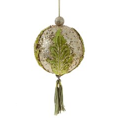 Украшение новогоднее Шар "Сказочный лист", D 11 см, L11 W11 H25 см