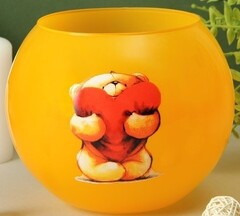 !09 Ваза "Кюгель-4" шаровая d-8.5см 14,9х17,2 см 2,4 л