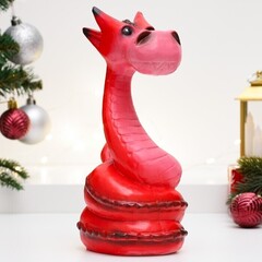 !09 Фигура "Красный дракон" 23 см.