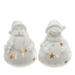 Фигурка декоративная "Снеговик/Санта" с подсветкой (2хLR44),  L10 W8 H13 см, 2в.