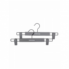 Набор вешалок для брюк/юбок RUBBER GREY 2шт 33см