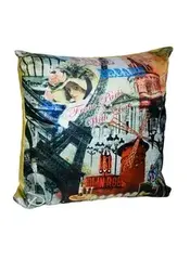 !09 Подушка декоративная "Парижские фантазии" 35*35 см.